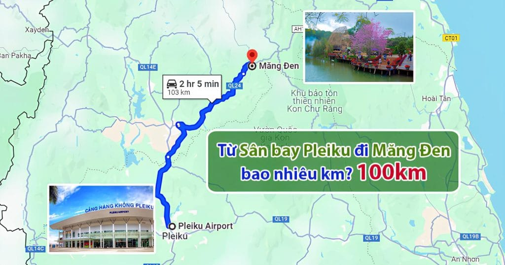 Xe điện VinFast trên cung đường từ Pleiku đi Măng Đen